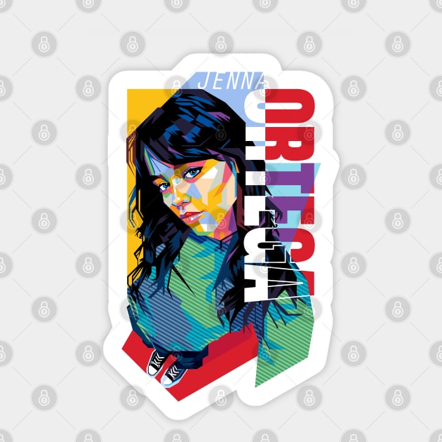 Jenna Wednesday Ortega Sticker by Laksana Ardie Store